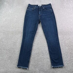 AGOLDE Jeans Womens 27 Blue Sophie High Rise Skinny Crop Dark Wash Stretch Denim